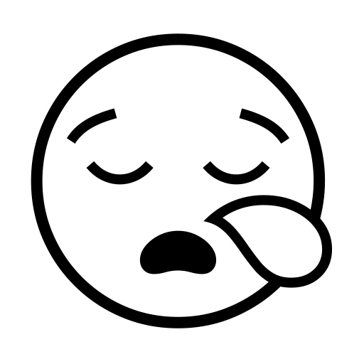 How emoji sleepy face displayed on Noto