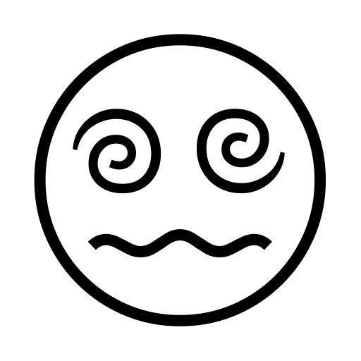 How emoji face with spiral eyes displayed on Noto