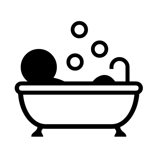 How emoji person taking bath displayed on Noto