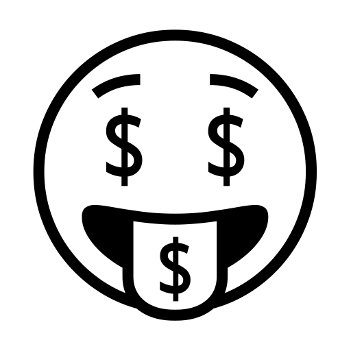 How emoji money-mouth face displayed on Noto