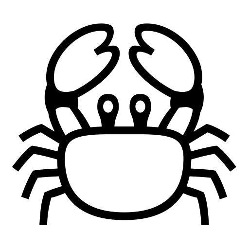 How emoji crab displayed on Noto