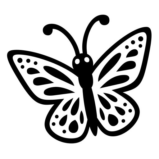 How emoji butterfly displayed on Noto