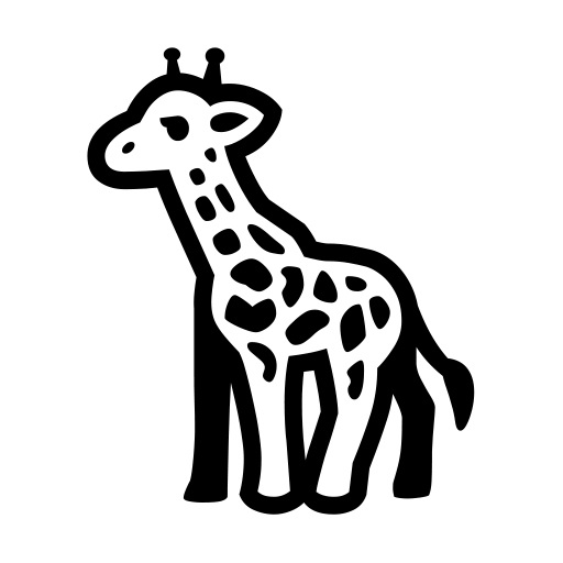 How emoji giraffe displayed on Noto