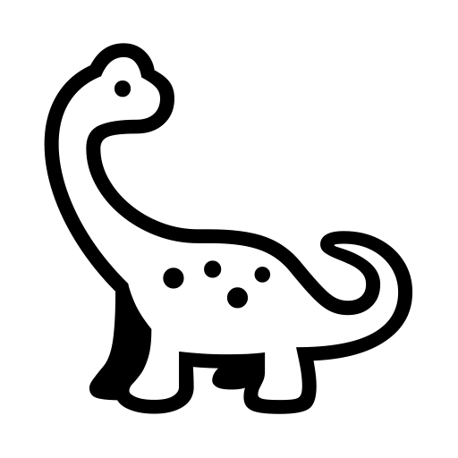 How emoji sauropod displayed on Noto