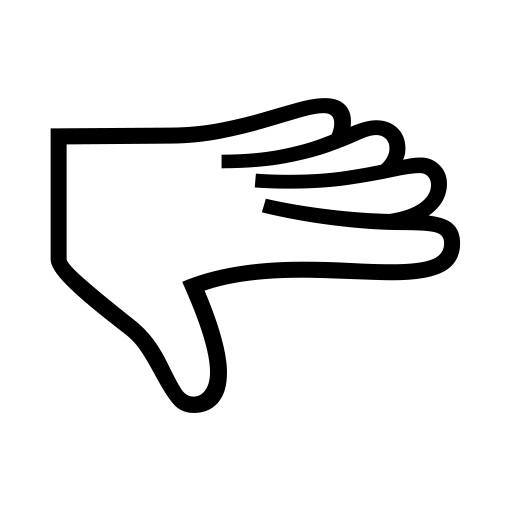 How emoji palm down hand displayed on Noto