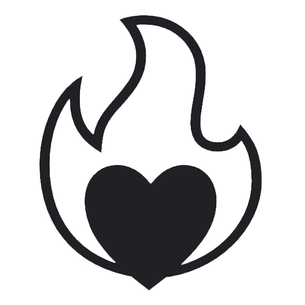 How emoji heart on fire displayed on Noto