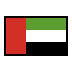 How emoji flag: United Arab Emirates displayed on Openmoji