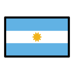 How emoji flag: Argentina displayed on Openmoji