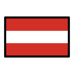 How emoji flag: Austria displayed on Openmoji