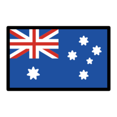 How emoji flag: Australia displayed on Openmoji