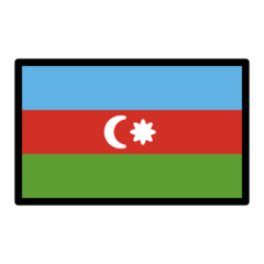 How emoji flag: Azerbaijan displayed on Openmoji