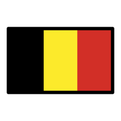 How emoji flag: Belgium displayed on Openmoji