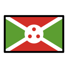 How emoji flag: Burundi displayed on Openmoji