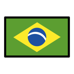 How emoji flag: Brazil displayed on Openmoji