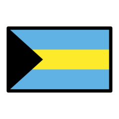 How emoji flag: Bahamas displayed on Openmoji