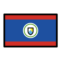 How emoji flag: Belize displayed on Openmoji