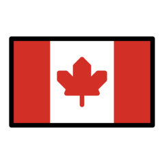 How emoji flag: Canada displayed on Openmoji