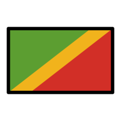 How emoji flag: Congo - Brazzaville displayed on Openmoji