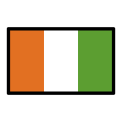 How emoji flag: Côte d’Ivoire displayed on Openmoji