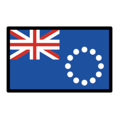 How emoji flag: Cook Islands displayed on Openmoji