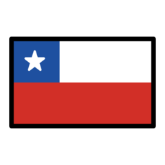 How emoji flag: Chile displayed on Openmoji