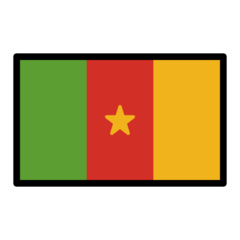 How emoji flag: Cameroon displayed on Openmoji