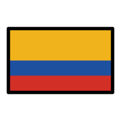 How emoji flag: Colombia displayed on Openmoji