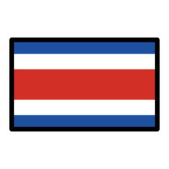 How emoji flag: Costa Rica displayed on Openmoji