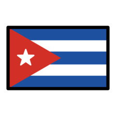 How emoji flag: Cuba displayed on Openmoji