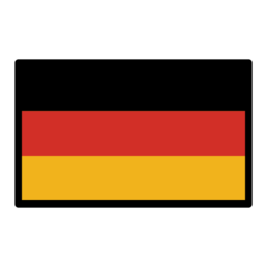 How emoji flag: Germany displayed on Openmoji