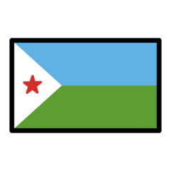 How emoji flag: Djibouti displayed on Openmoji