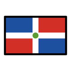 How emoji flag: Dominican Republic displayed on Openmoji