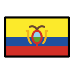 How emoji flag: Ecuador displayed on Openmoji