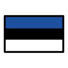 How emoji flag: Estonia displayed on Openmoji