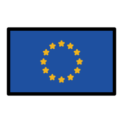 How emoji flag: European Union displayed on Openmoji