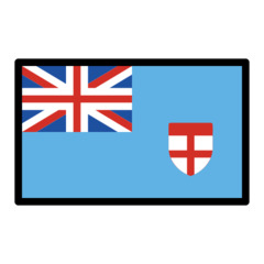 How emoji flag: Fiji displayed on Openmoji