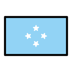 How emoji flag: Micronesia displayed on Openmoji