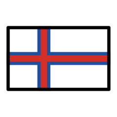 How emoji flag: Faroe Islands displayed on Openmoji