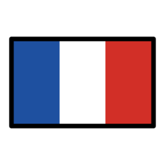 How emoji flag: France displayed on Openmoji