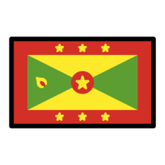 How emoji flag: Grenada displayed on Openmoji