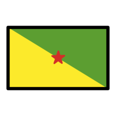 How emoji flag: French Guiana displayed on Openmoji