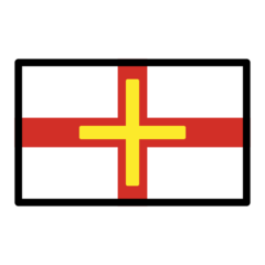 How emoji flag: Guernsey displayed on Openmoji