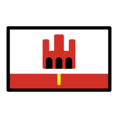 How emoji flag: Gibraltar displayed on Openmoji