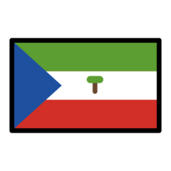 How emoji flag: Equatorial Guinea displayed on Openmoji