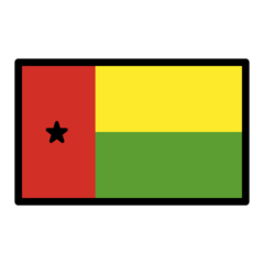 How emoji flag: Guinea-Bissau displayed on Openmoji