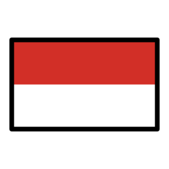 How emoji flag: Indonesia displayed on Openmoji