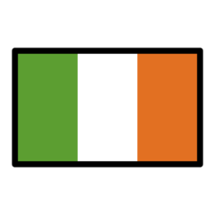 How emoji flag: Ireland displayed on Openmoji