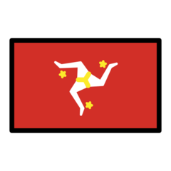 How emoji flag: Isle of Man displayed on Openmoji