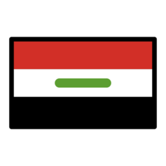 How emoji flag: Iraq displayed on Openmoji