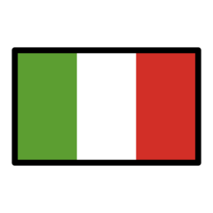 How emoji flag: Italy displayed on Openmoji